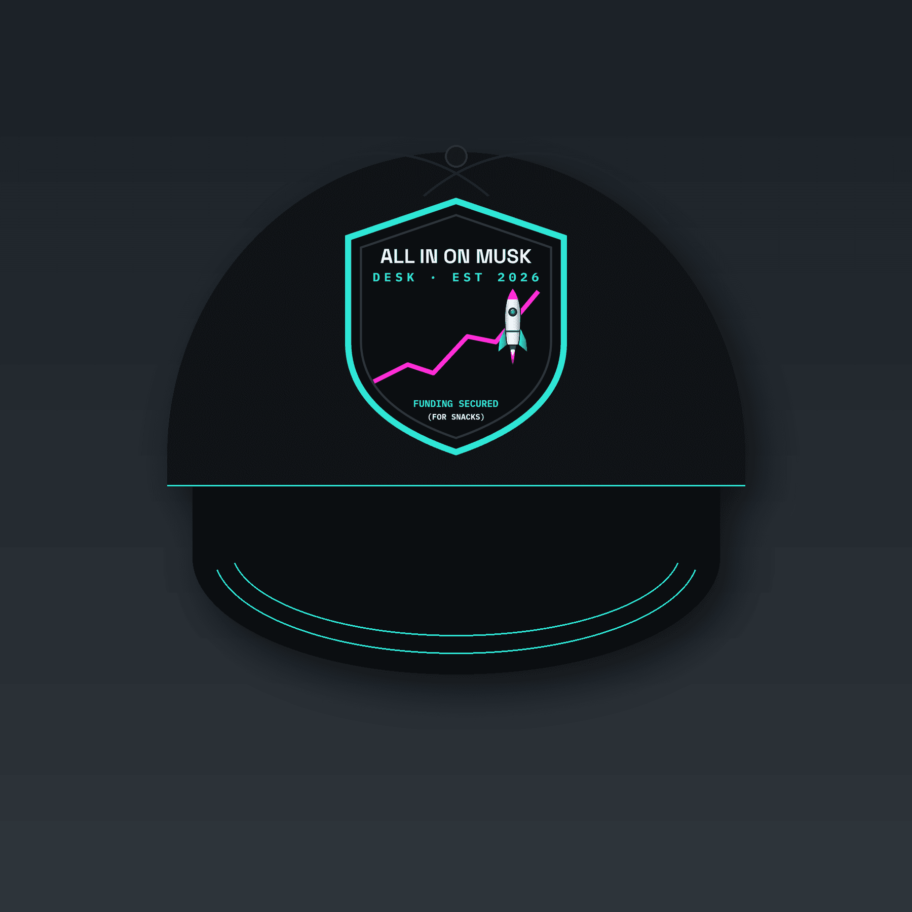 All In On Musk Desk mockup, front