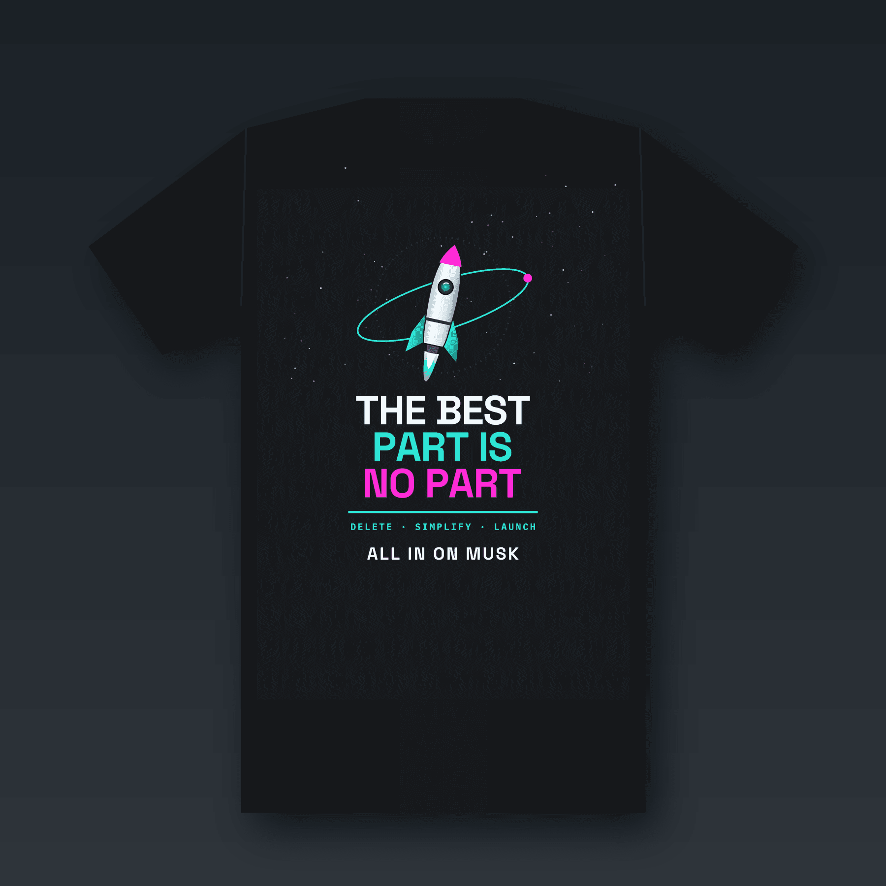 The Best Part Is No Part Tee mockup