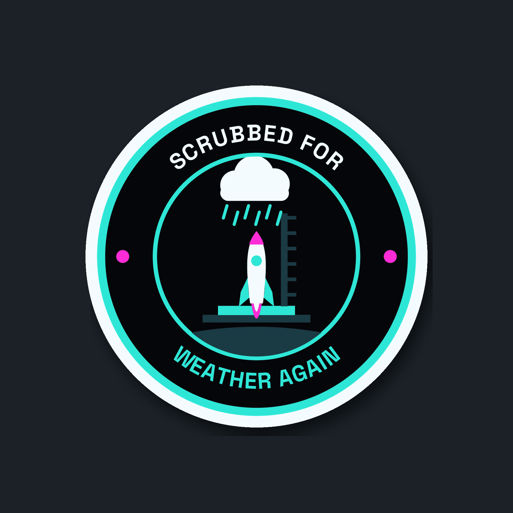 Scrubbed for Weather Again Sticker mockup