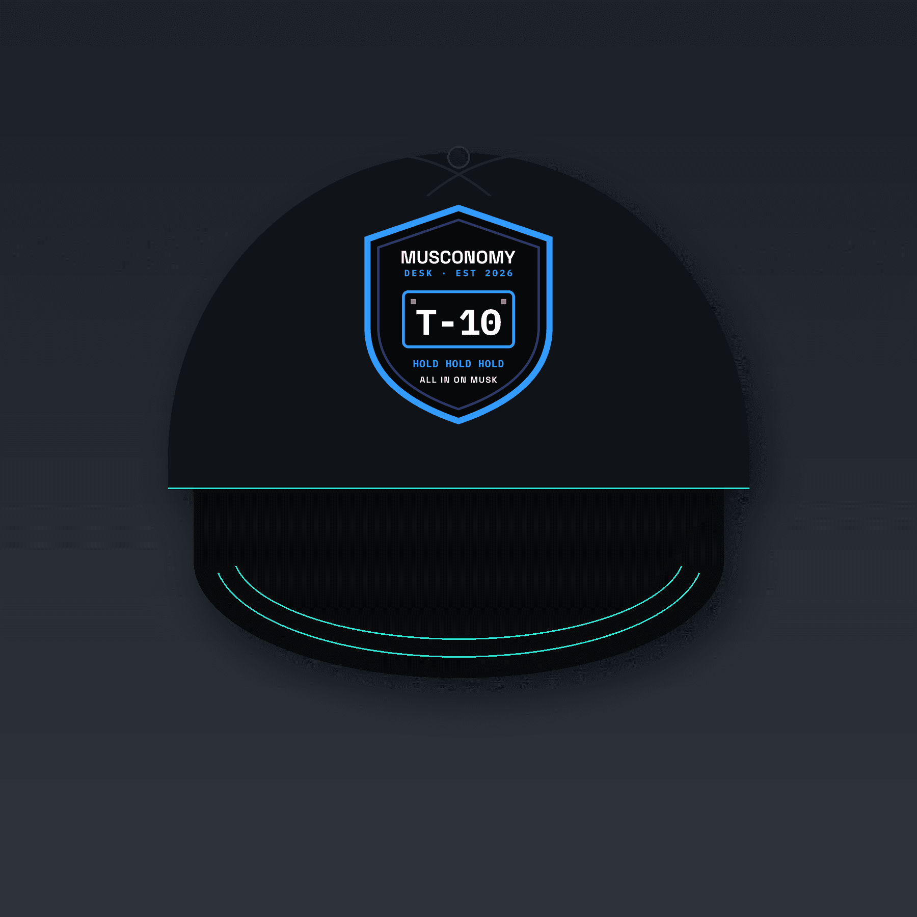 Hold Hold Hold Shield Hat mockup