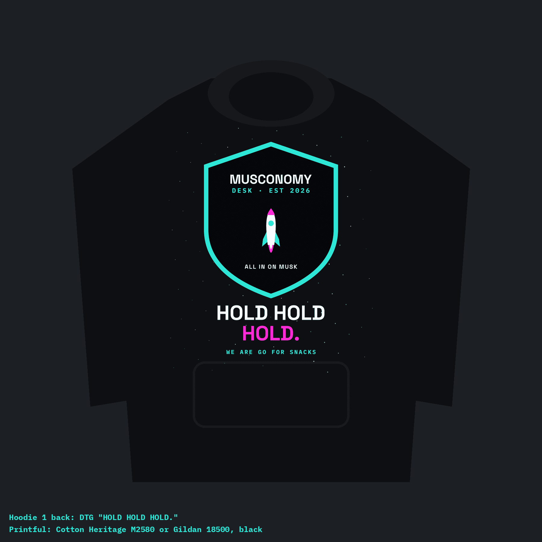 Hold Hold Hold Hoodie mockup