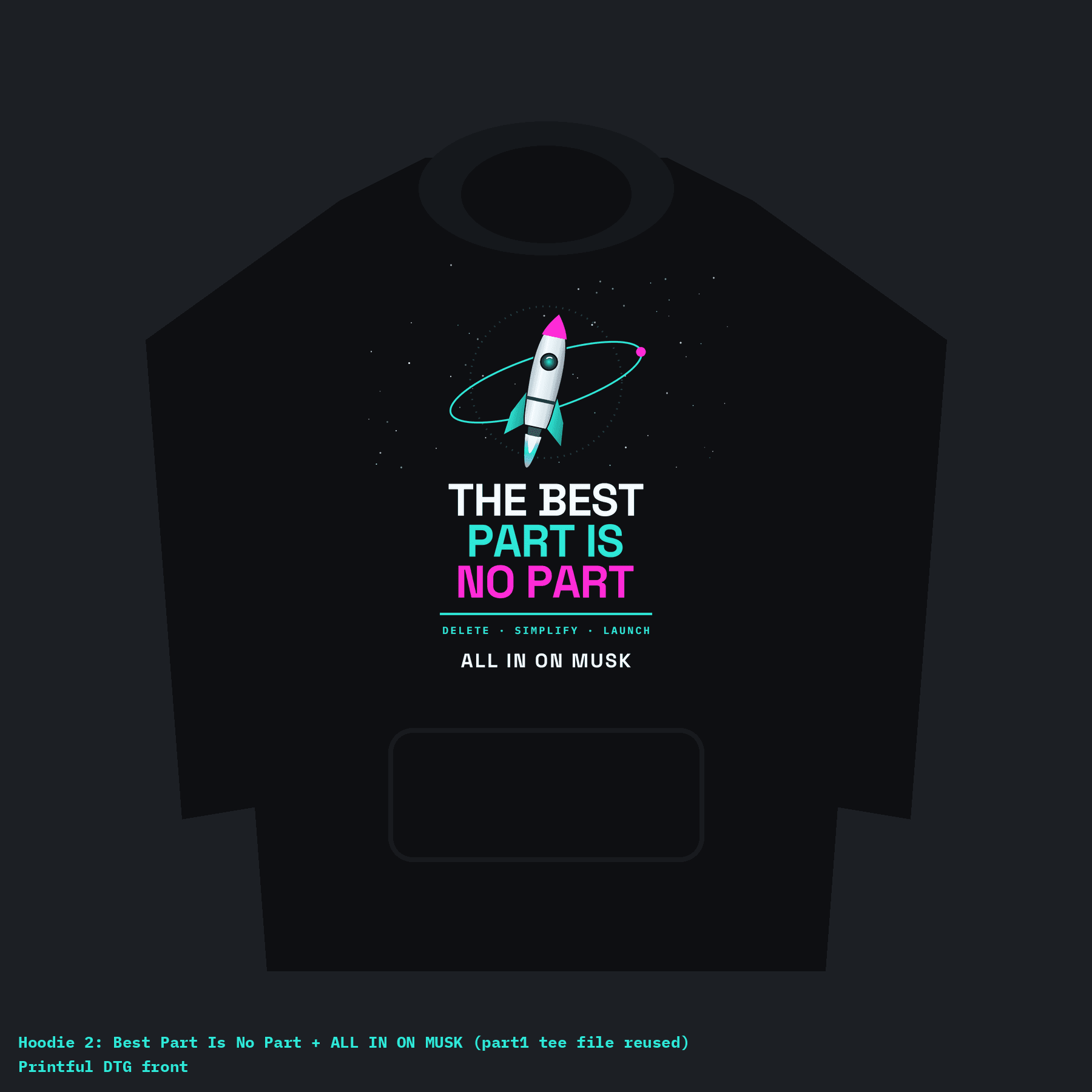 The Best Part Is No Part Hoodie mockup