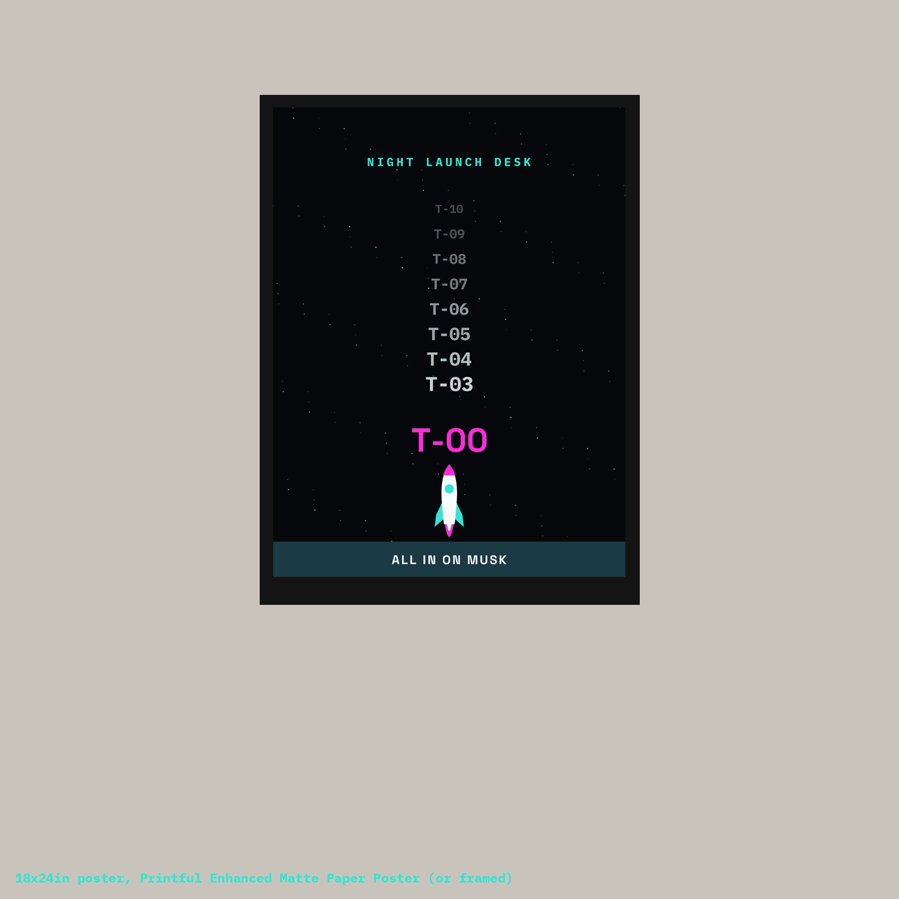 Countdown Poster mockup